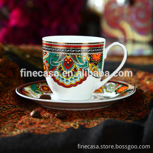 110CC Luxury Antique Coffee Cup of Paisley